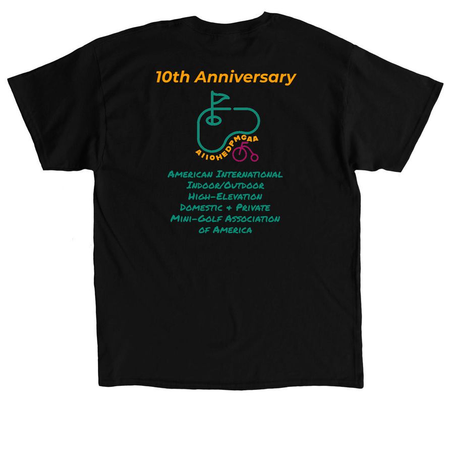 Official 2026 T-shirt, a Black Classic Unisex Tee (back-view)