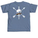 Moustache, a Blue Jean Comfort Colors Unisex Tee (back-view)