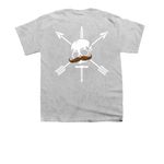 Moustache, a Sport Grey Youth Unisex Tee (back-view)
