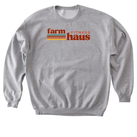 Retro Vibes, a Sport Grey Softstyle Crewneck Sweatshirt