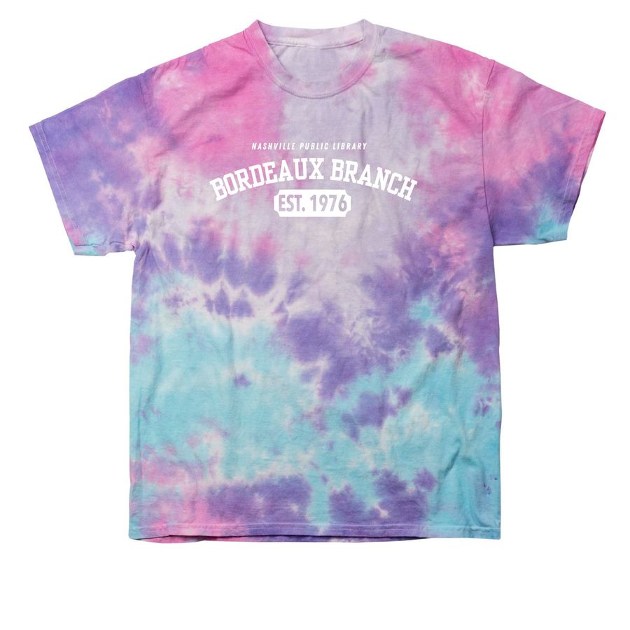 Bordeaux Branch Library, a Cotton Candy Classic Tie Dye Tee