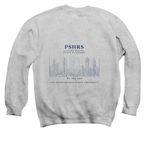 PSHRS Merch, a Sport Grey Crewneck Sweatshirt (back-view)