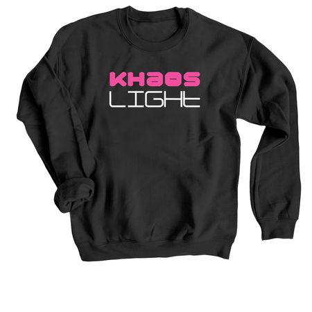 Khaos Light, a Black Crewneck Sweatshirt