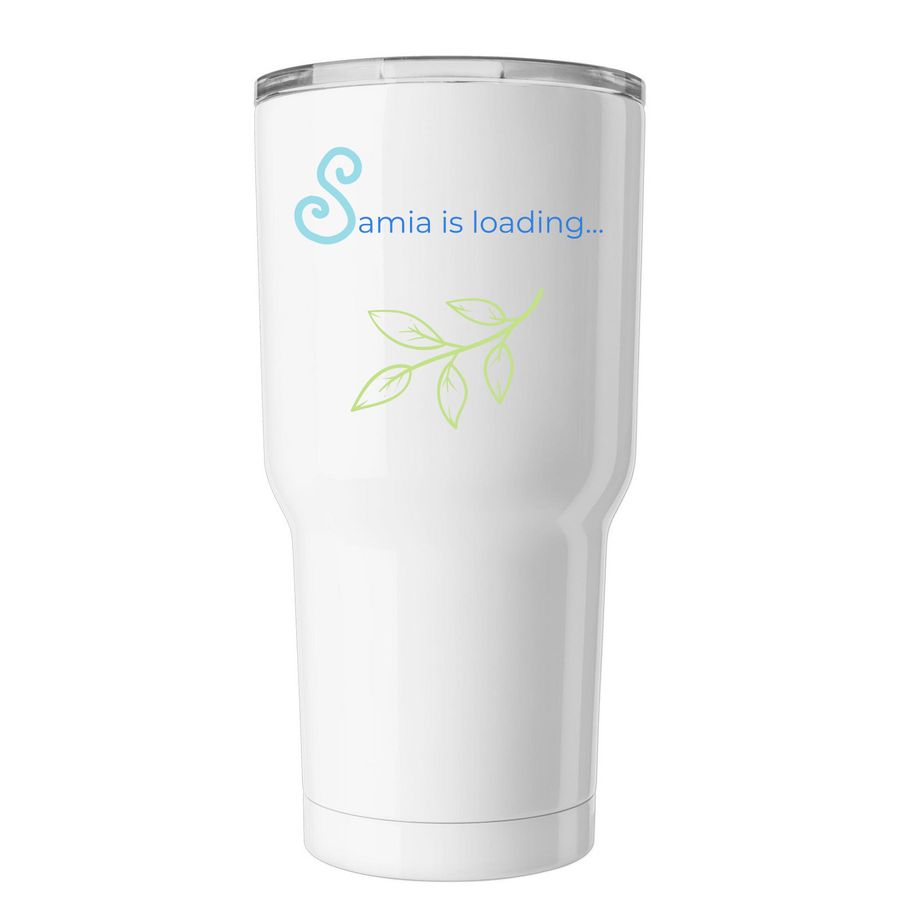 Just For Samia?, a White Insulated Tumbler