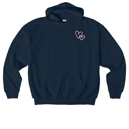 Embrace What You Love Hoodie, a French Navy Stanley/Stella Cooper Dry Pullover Hoodie