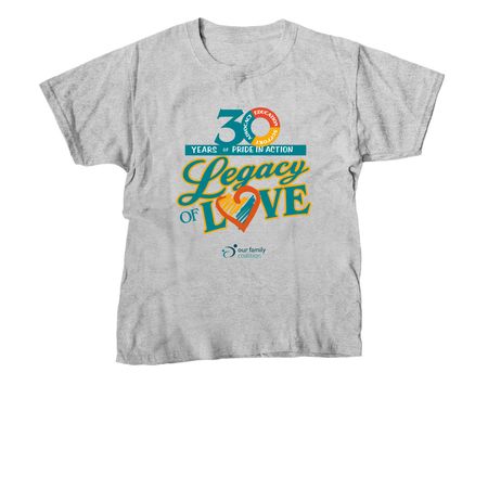 LEGACY OF LOVE ?, a Sport Grey Youth Unisex Tee