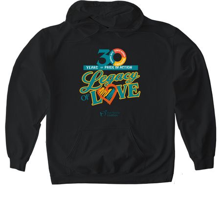 LEGACY OF LOVE ?, a Black Gildan Softstyle Pullover Hoodie