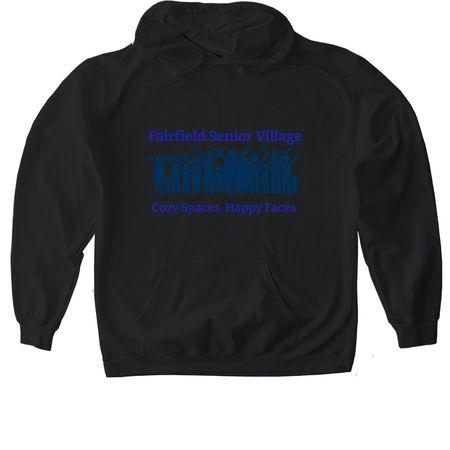 Fairfield Senior Village, a Black Gildan Softstyle Pullover Hoodie