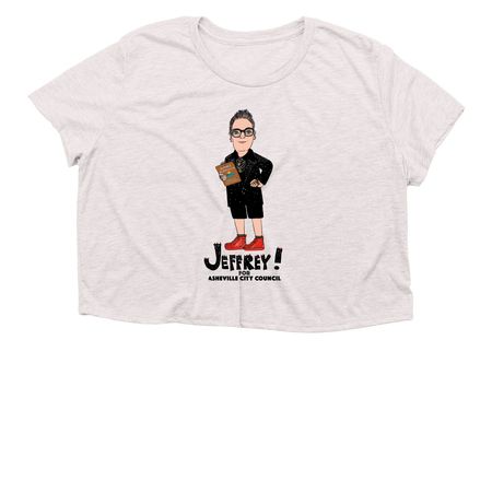Cartoon Shirts, a Heather Dust Women?s Flowy Cropped Tee