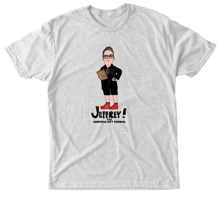 Cartoon Shirts, a Heather White Triblend Unisex Tee