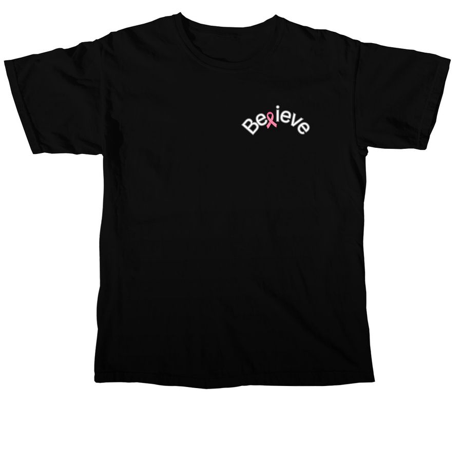 Breast Cancer Awareness, a Black Comfort Colors Unisex Tee