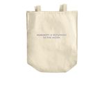 Open Lunar Shoulder Tote, a Natural Over-the-Shoulder Shopping Tote Bag (back-view)