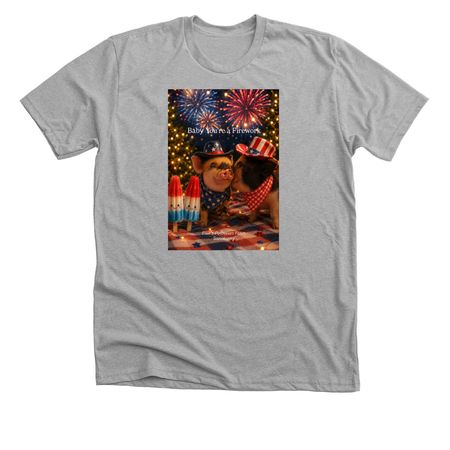 Baby you?re a firework 2026, a Athletic Heather Premium Unisex Tee
