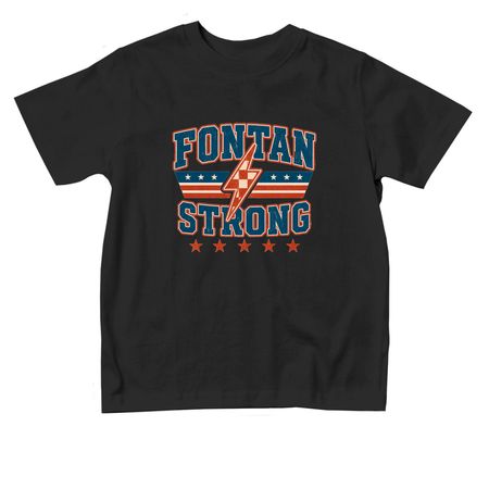 Fontan strong toddler shirt/hoodie, a Black Toddler Tee