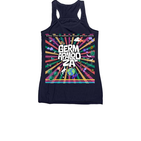 2026 GERMAPALOOZA TOPS, a Navy Women's Racerback
