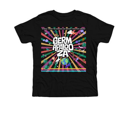 2026 GERMAPALOOZA TOPS, a Solid Black Blend Premium Youth Tee
