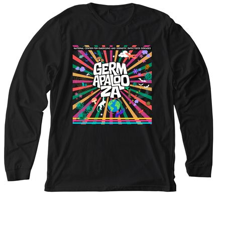 2026 GERMAPALOOZA TOPS, a Solid Black Blend Premium Long Sleeve Tee