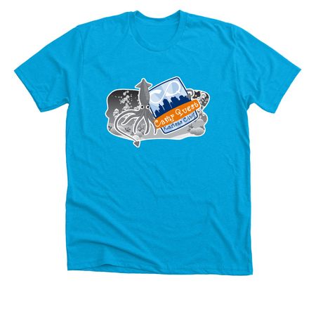 CQKC Throwback Classics - 2013 Adult&nbsp;, a Neon Blue Premium Unisex Tee