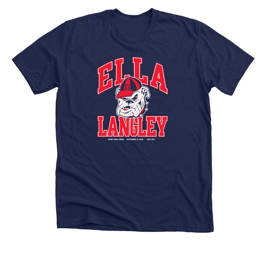 Ella Langley Georgia Bulldogs 2026 T Shirt, a Solid Navy Blend Premium Unisex Tee