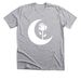 Minimalist Moon Flower, a Athletic Heather Premium Unisex Tee