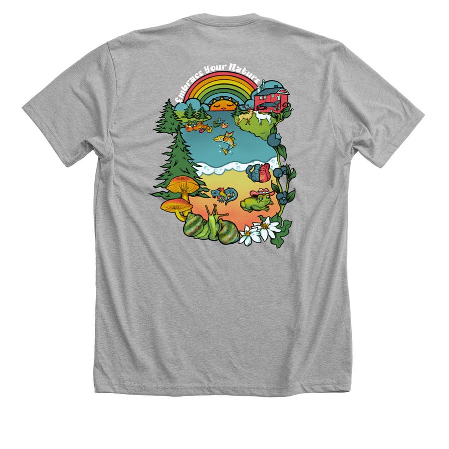 UP Pride Fest 2026 - Front/Back, a Athletic Heather Premium Unisex Tee (back-view)