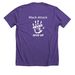 Mack Attack, a Heather Team Purple Premium Unisex Tee (back-view)
