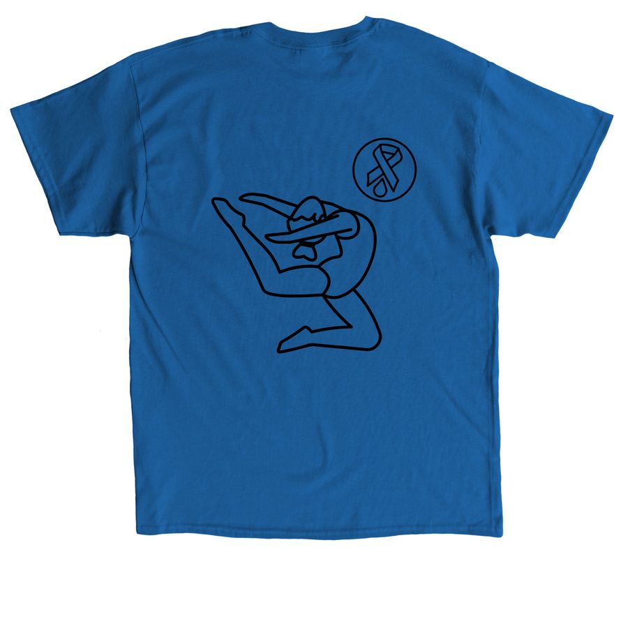 Skylar's Stick-It Crew, a Royal Classic Unisex Tee (back-view)