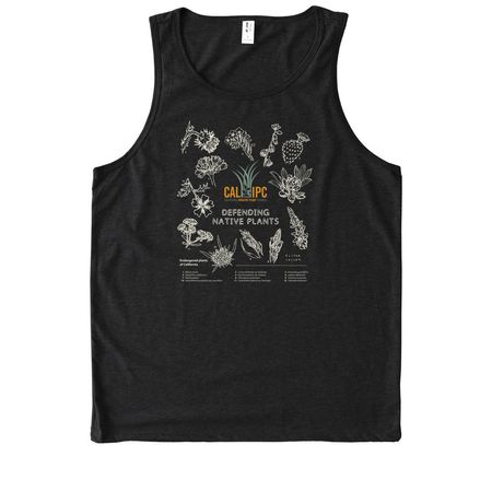 Defending native plants (light image), a Deep Black Allmade Eco Triblend Tank