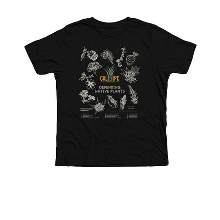 Defending native plants (light image), a Solid Black Blend Premium Youth Tee