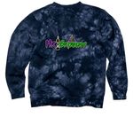 Mr. Grouchy, a Navy Tie Dye Crewneck Sweatshirt (back-view)