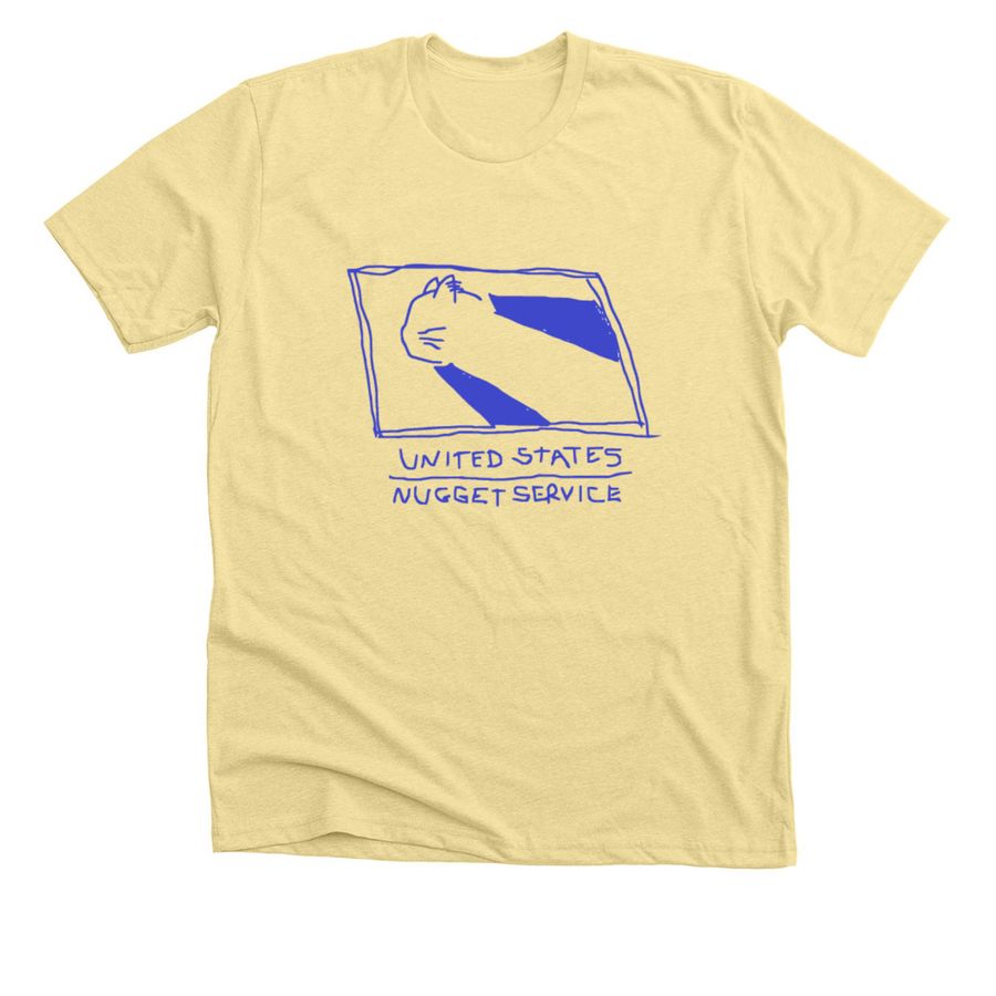 UNITED STATES NUGGET SERVICE, a Heather French Vanilla Premium Unisex Tee