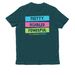 The Original Pretty Disabled and Powerful tee!, a Deep Sea Green Allmade Organic Cotton Unisex Tee