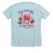 Peds Hem/Onc is my JAM, a Heather Ice Blue Premium Unisex Tee (back-view)