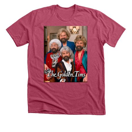 Golden Timmahs, a Heather Raspberry Premium Unisex Tee