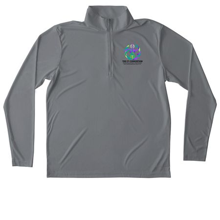 Consortium quarter zip&nbsp;, a Grey Concrete Unisex Performance Quarter Zip Pullover