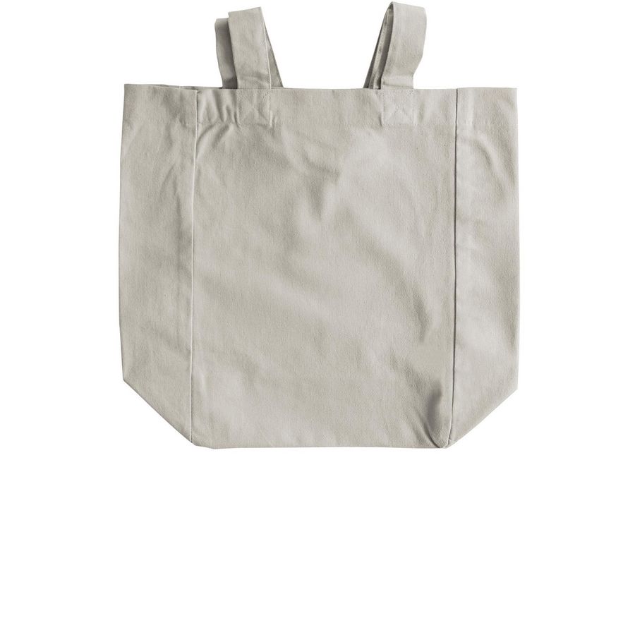 &nbsp;Palestine will Be Free Tote, a Natural Recycled Cotton Tote Bag (back-view)