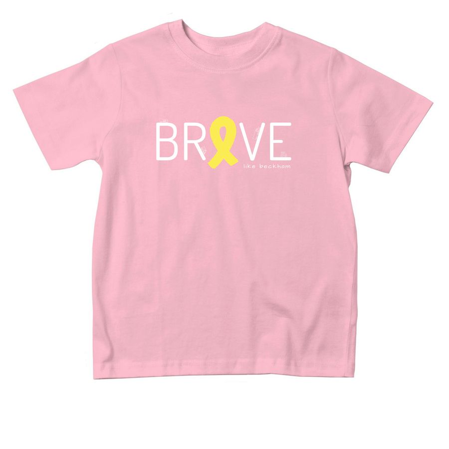 Brave Like Beckham - Toddler Sizes, a Pink Toddler Tee