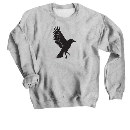 The Black Bird Oracle Series, a Sport Grey Crewneck Sweatshirt