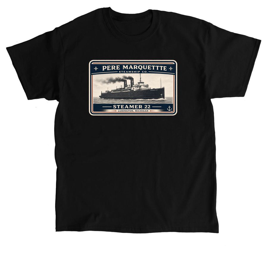 Steamer 22, a Black Classic Unisex Tee