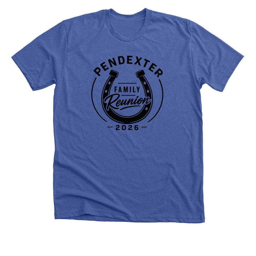 Pendexter Reunion 2026&nbsp;, a Solid True Royal Premium Unisex Tee
