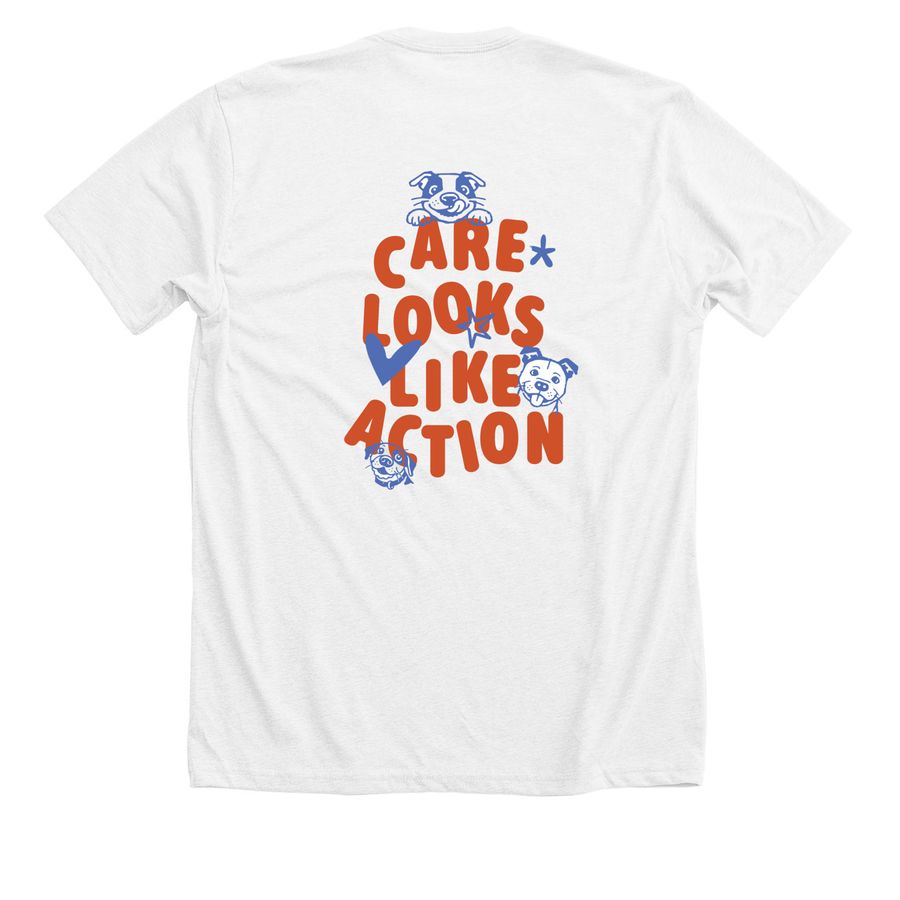 Underdogs of Philly, a Solid White Blend Premium Unisex Tee (back-view)