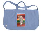 Never Forget, a Elemental Blue Reclaimist G2G Tote Bag (back-view)