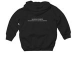 Toddler, a Black Toddler Pullover Hoodie (back-view)