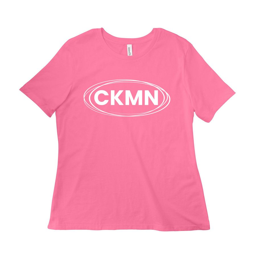 CKMN Logo, a Charity Pink Women?s Relaxed Cotton Tee