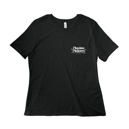 Playdate Planners Slogan Tee / Sweatshirt, a Vintage Black Women?s Relaxed Cotton Tee
