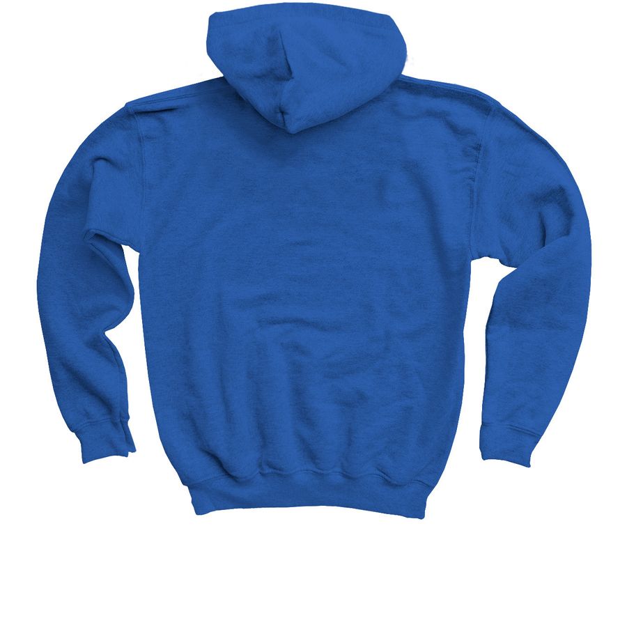 Protect Gorillas Clothing, a Royal Blue Youth Pullover Hoodie (back-view)