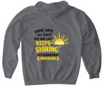 Team Mikayla Design 2, a Charcoal Gildan Softstyle Pullover Hoodie (back-view)