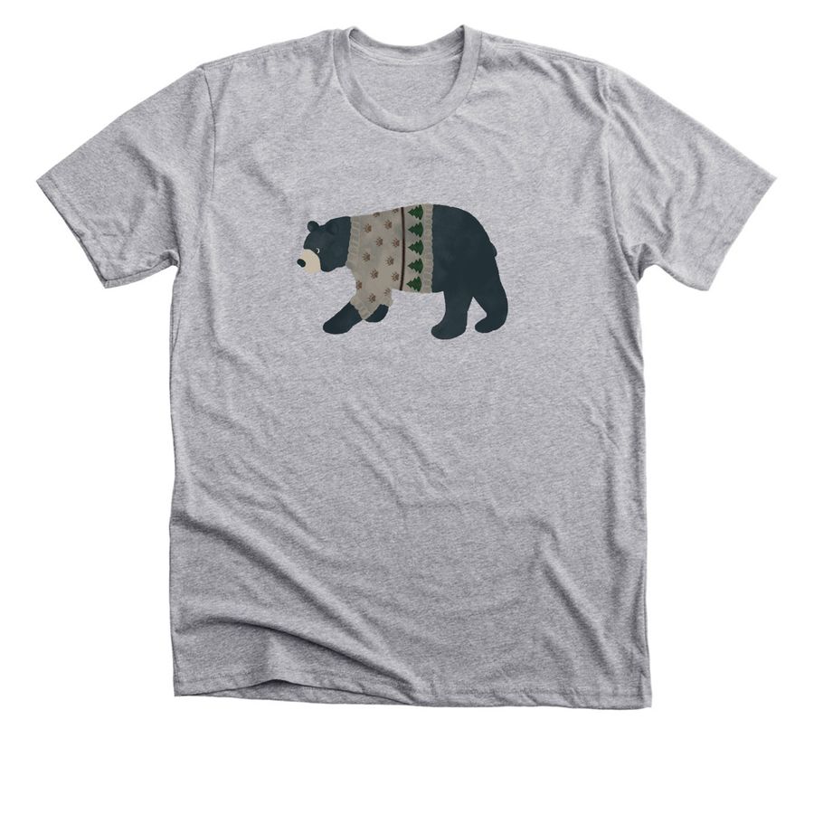 Winter Bear, a Athletic Heather Premium Unisex Tee