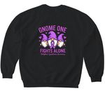 Team Kristin, a Black Softstyle Crewneck Sweatshirt (back-view)