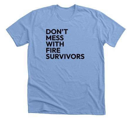 Slogan Tee (Adult & Youth), a Heather Carolina Blue Premium Unisex Tee